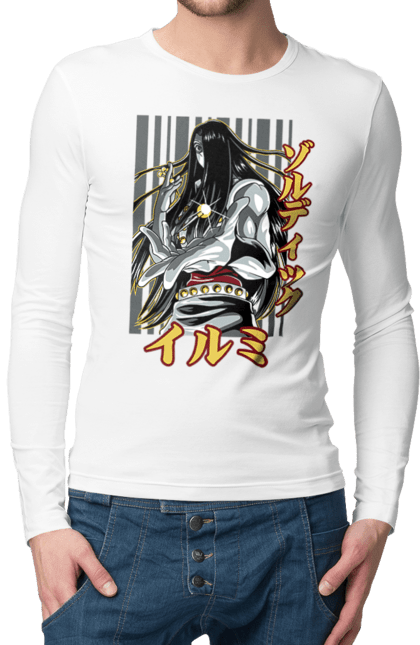 Men's longsleeve with prints Hunter × Hunter Illumi Zoldyck. Anime, hunter, hunter × hunter, hunter hunter, illumi, illumi zoldyck, manga, zoldyck. 2070702