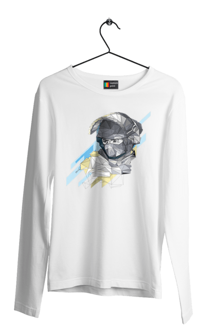 Чоловічий лонгслів з принтом "Слава збройним силам України". День захисника, день захистиць, марка, подяка, слава зсу, укрпошта. 2070702