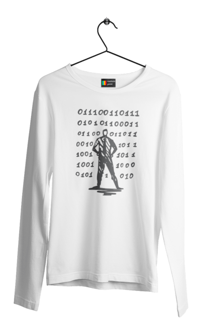 Чоловічий лонгслів з принтом "Програміст". Angular, c, css, html, it, javascript, jquery, php, python, react, svelt, vue, айтишник, айті, гумор, код, кодувати, прогер, програміст, програмісти, ти ж, ти ж програміст, тиж програміст. 2070702