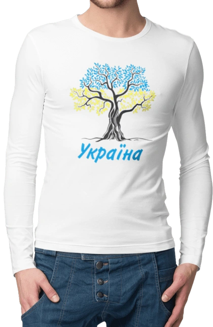 Blue yellow tree Ukraine