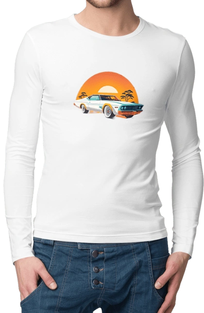 Красивая машина на закате