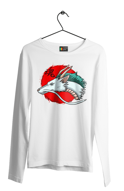 Men's longsleeve with prints Spirited Away Haku. Dragon, haku, spirited away, studio ghibli. 2070702