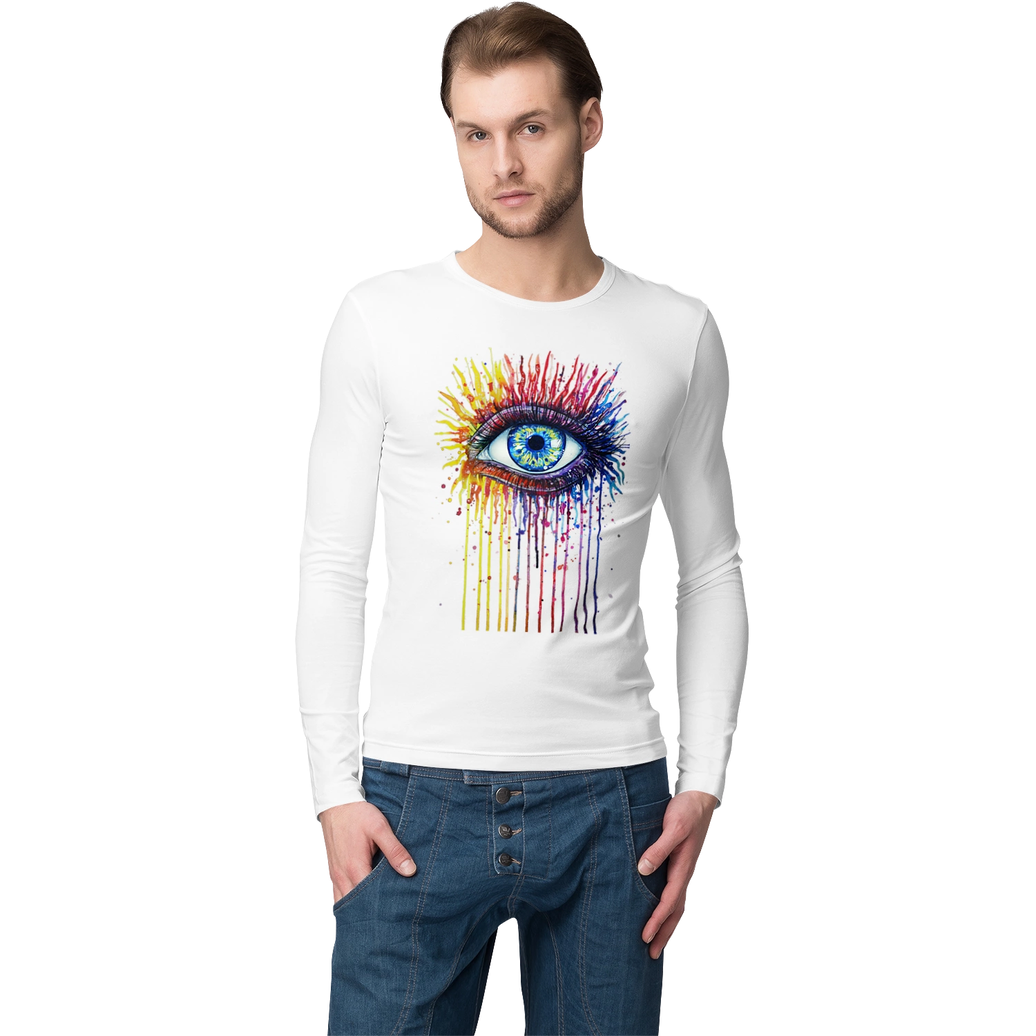 Colorful Flowing Eye