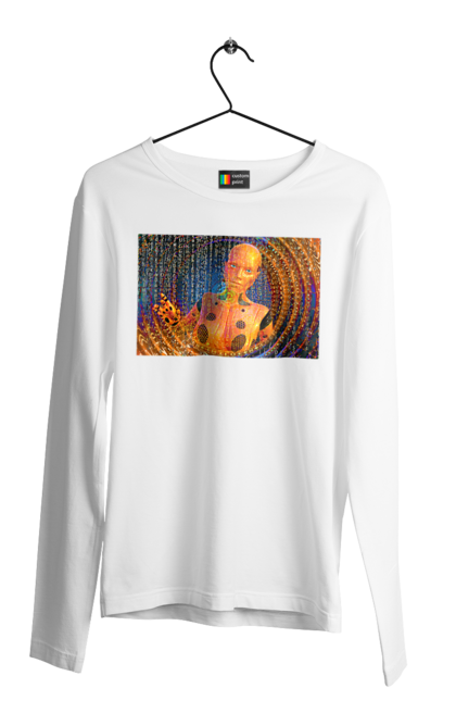 Чоловічий лонгслів з принтом "Штучний інтелект". Айті, айтішник, гик, жінка, знання, інженер, інтелект, кібер, кібернетика, кіборг, код, комп, комп`ютерник, кристал, машинне навчання, мікросхема, мозок, портрет, програміст, професіонал, професія, розробник, розум, хакер, чіп, штучний інтелект, штучний розум. 2070702