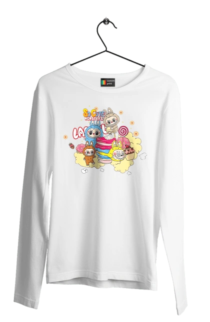 Чоловічий лонгслів з принтом "Labubu". Labubu, weird cute, іграшки, лабубу. 2070702