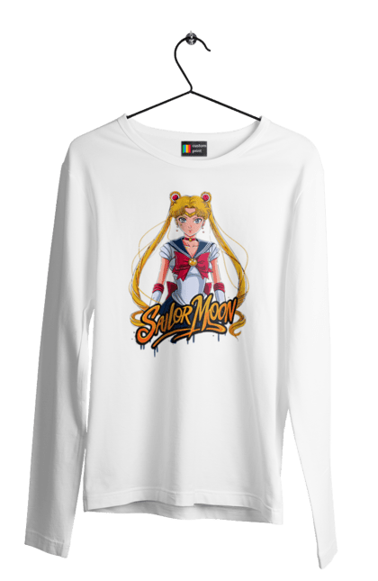 Men's longsleeve with prints Sailor Moon. Anime, drama, magical girl, sailor moon, tv series, usagi tsukino. 2070702