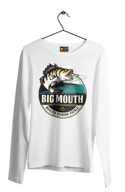 Men`s longsleeve with prints Fishing. Fish, fisherman, fisherman`s fork, fishing, hobby. 2070702