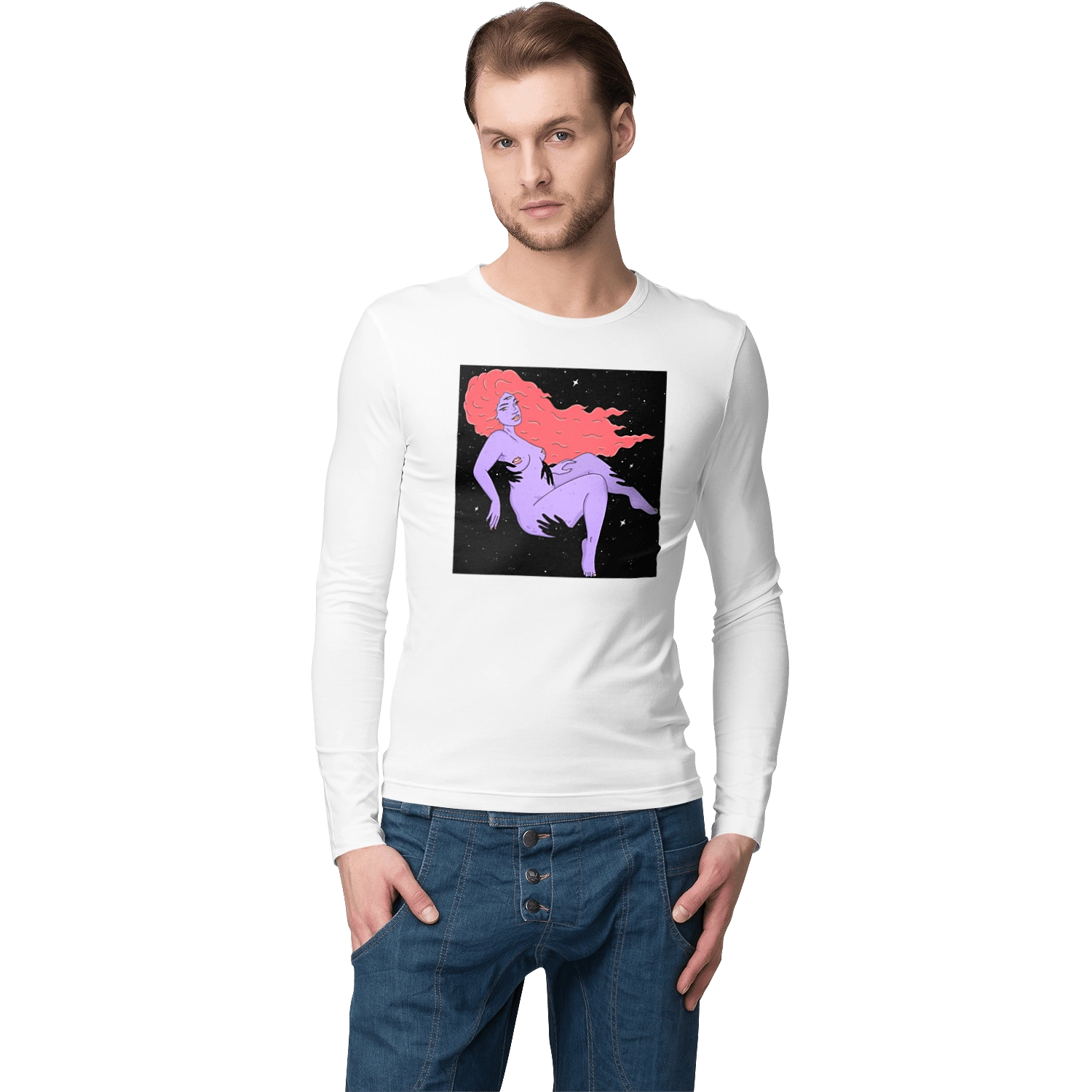 Purple Girl In Black Dire