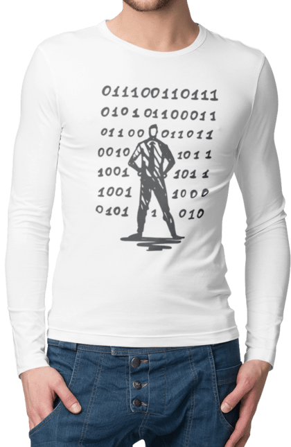 Чоловічий лонгслів з принтом "Програміст". Angular, c, css, html, it, javascript, jquery, php, python, react, svelt, vue, айтишник, айті, гумор, код, кодувати, прогер, програміст, програмісти, ти ж, ти ж програміст, тиж програміст. 2070702