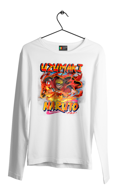 Men's longsleeve with prints Naruto. Anime, character, manga, naruto, ninja, tv series. 2070702