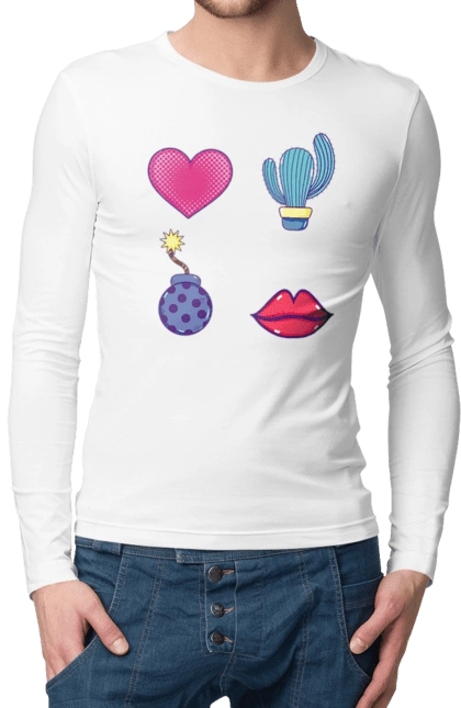 Heart, Cactus, Bomb, Lips