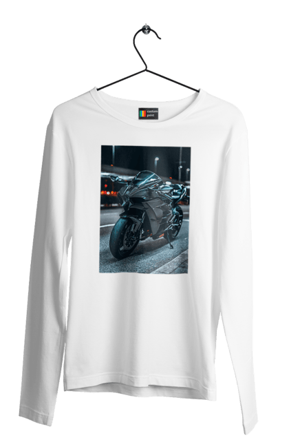 Чоловічий лонгслів з принтом "Мото цитаты". Байк, мото, спорт, цитаты. 2070702