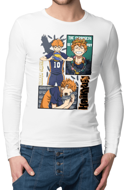 Чоловічій лонгслів з принтом "Волейбол!! Хіната". Anime, haikyu, hinata, manga, shoyo hinata, аніме, волейбол, манга, хіната, шьо хіната. 2070702