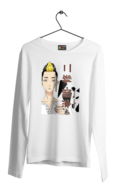 Men's longsleeve with prints Tokyo Revengers Hanma. Anime, film, hanma, manga, tokyo manji gang, tokyo revengers, tv series. 2070702