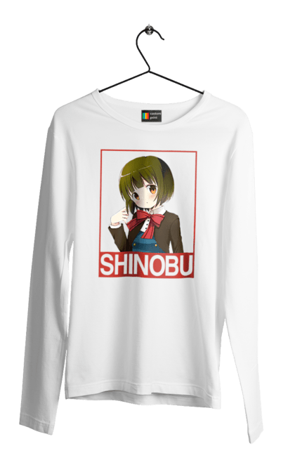 Men's longsleeve with prints Kiniro Mosaic Shinobu Omiya. Anime, gold mosaic, kiniro mosaic, kinmoza, manga, shinobu, shinobu omiya. 2070702