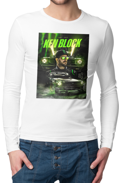 Men`s longsleeve with prints Ken Block. Ken block. 2070702