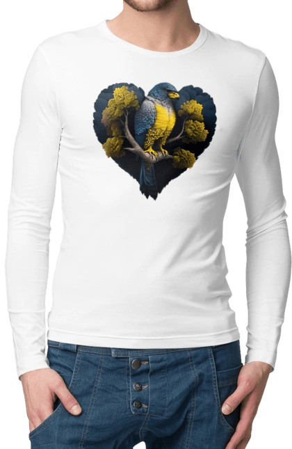 Blue and yellow falcon