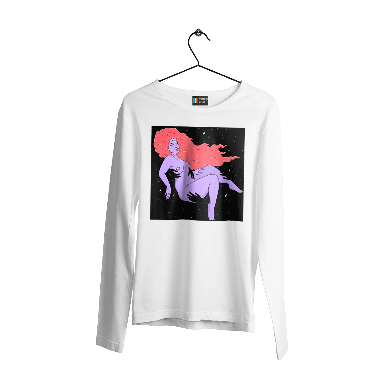 Purple Girl In Black Dire