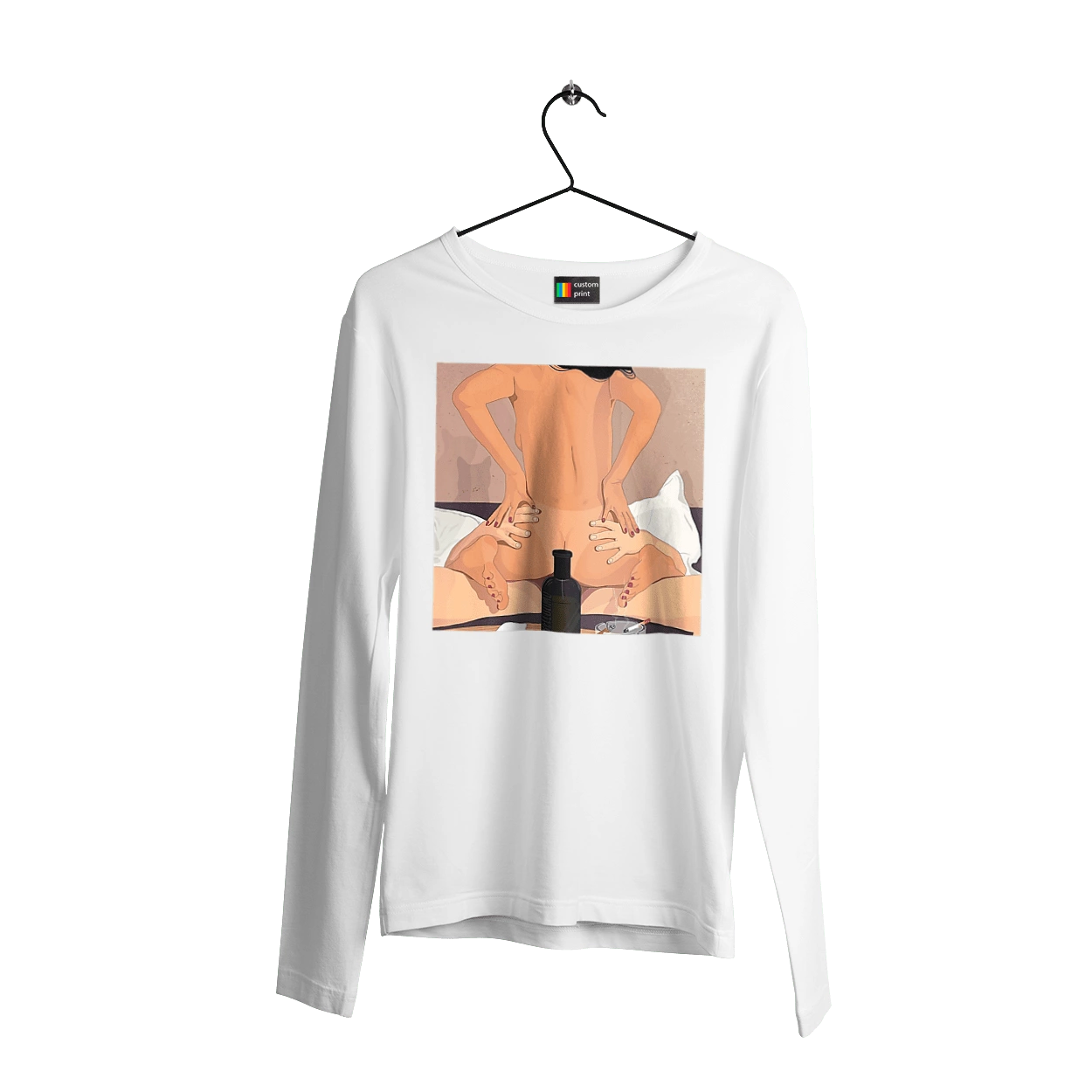 Гола Дівчина, Пляшка І Сигарети