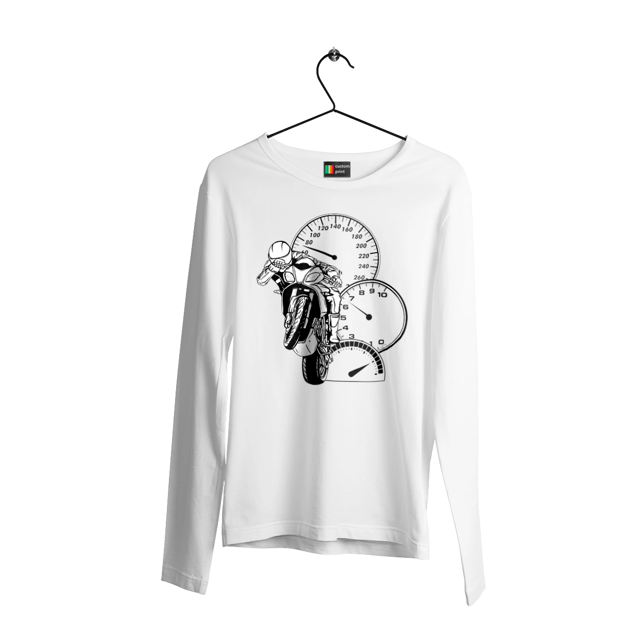 Motorcycle Speed Black