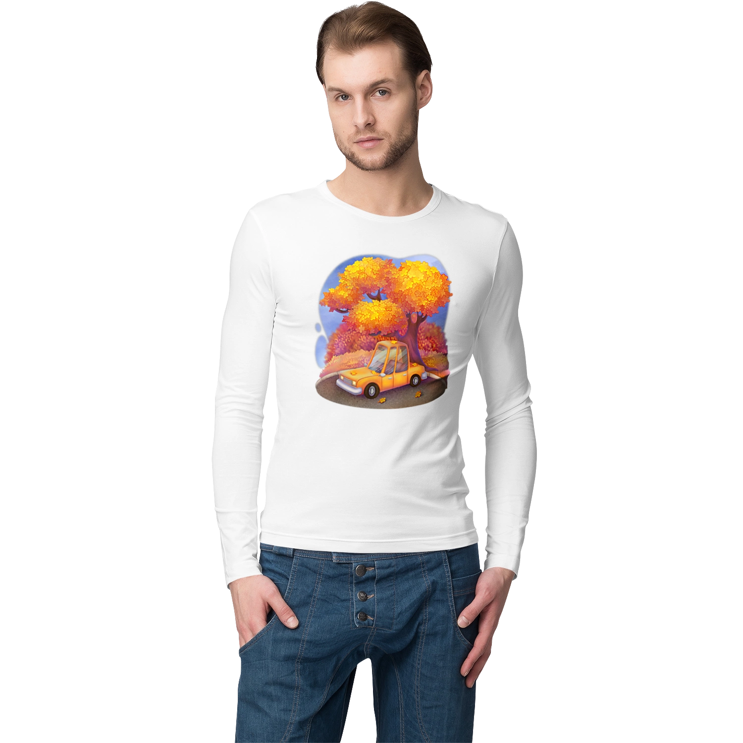 Осiнь Авто Дерево