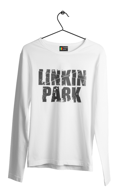 Чоловічій лонгслів з принтом "Лінкін Парк". Linkin park, rock, альтернативний метал, альтернативний рок, альтернативный рок, лінкін парк, музика, ню метал, реп метал, рок, рок група. KRUTO.  Магазин популярних футболок