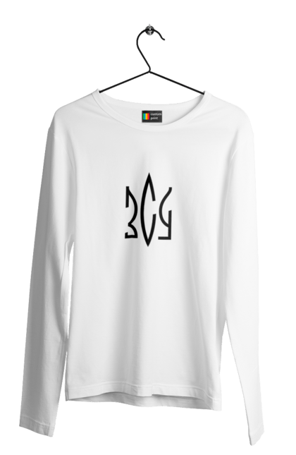 Men`s longsleeve with prints Armed Forces of Ukraine (AFU). Arrestovich, by, chernobaevka, ghost of kiev, glory to ukraine, go fuck yourself, green, heroes, horde, orcs, peace, ptn pnh, putin huilo, russian warship, ssu, ukraine, war. 2070702