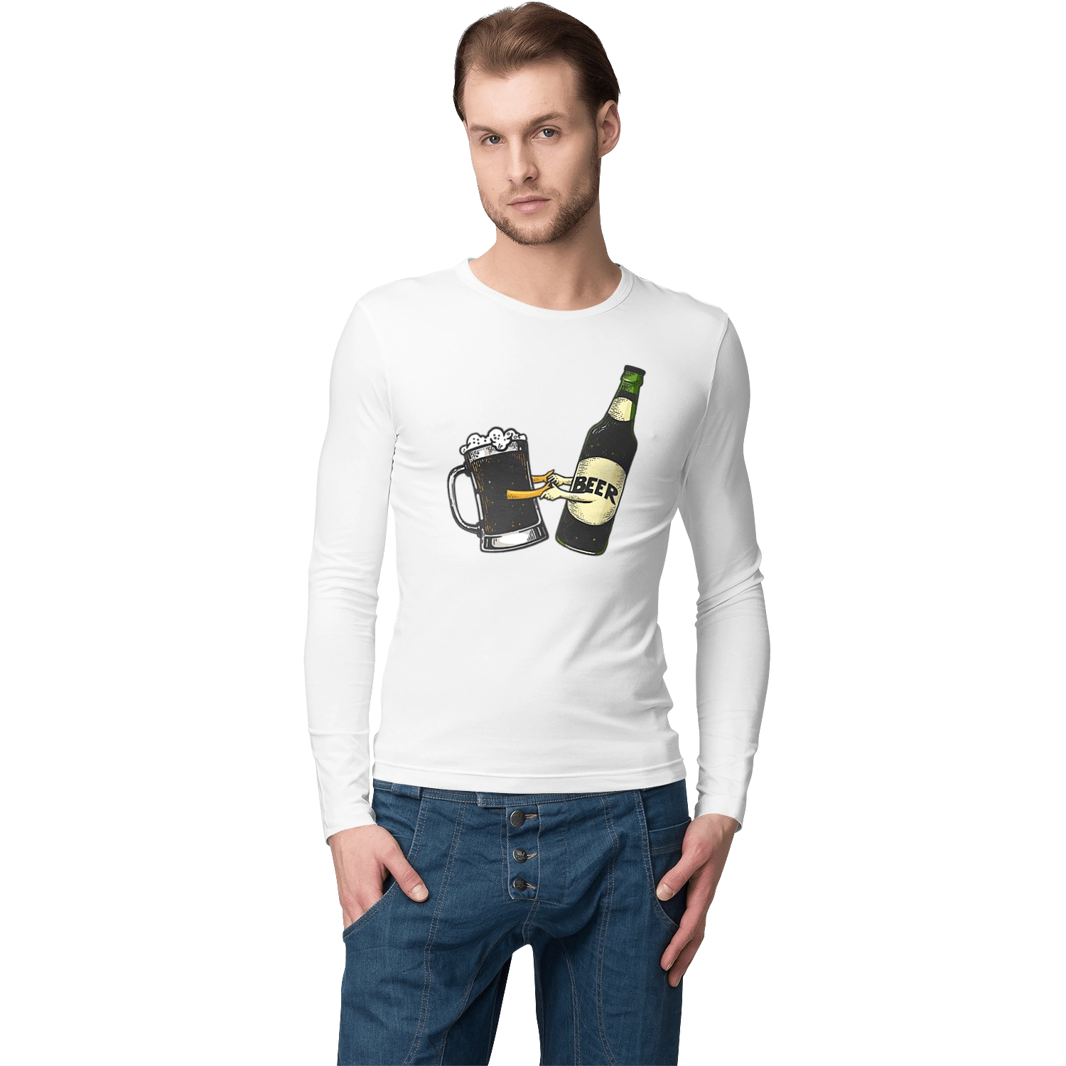 Bottle Of Beer With A Glass Of Beer