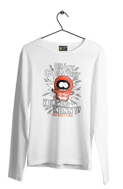 Men's longsleeve with prints South Park Kenny. Cartoon series, kenny, kenny mccormick, south park. 2070702