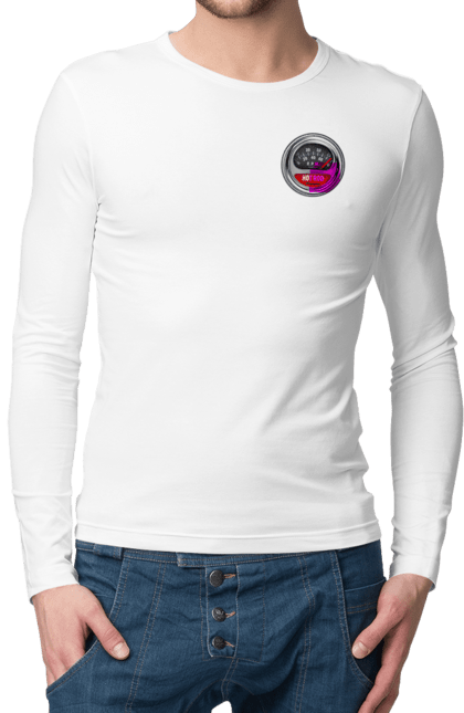 Мужской лонгслив с принтом Hot rod. Байк, байкер, байкер клуб, брат, братела, брутал, горячий асфальт, горячий конь, горячий стержень, дорога 50, дорога 66, дорога 80, дороги америки, дороги украины, жажда скорости, клуб байкеров, мотоцикл, мотоциклист, настоящий мужик, скорость, чувак. 2070702