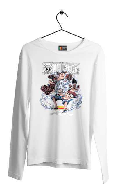 Men's longsleeve with prints One Piece Luffy. Anime, luffy, manga, monkey de luffy, one piece, pirates. 2070702