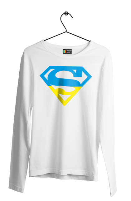 Men`s longsleeve with prints Ukraine super. Super, symbolism, ukraine. 2070702