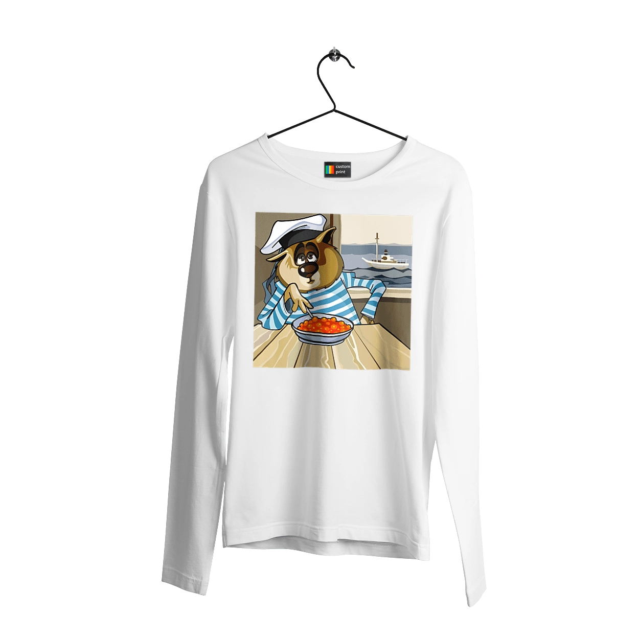 Cat Sailor, On The Ship Eats Red Caviar