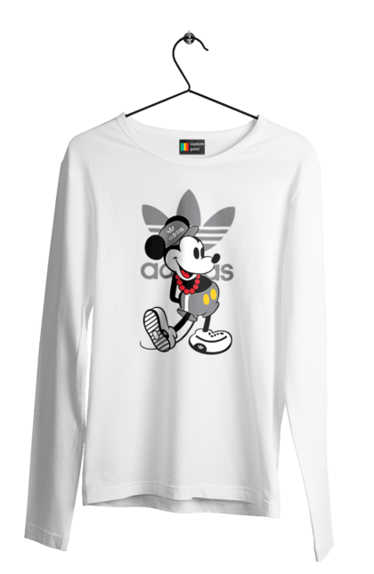 Men's longsleeve with prints Adidas Mickey Mouse. Adidas, cartoon, disney, mickey, mickey mouse. 2070702
