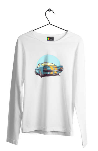 Чоловічий лонгслів з принтом "Авто". Авто, герой, гроші, монстр, музика, новий, персонаж, робот, супер герой. 2070702