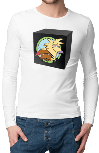 Men`s longsleeve with prints Black Box. Ammunition, beaver, black box, box, come back alive. 2070702