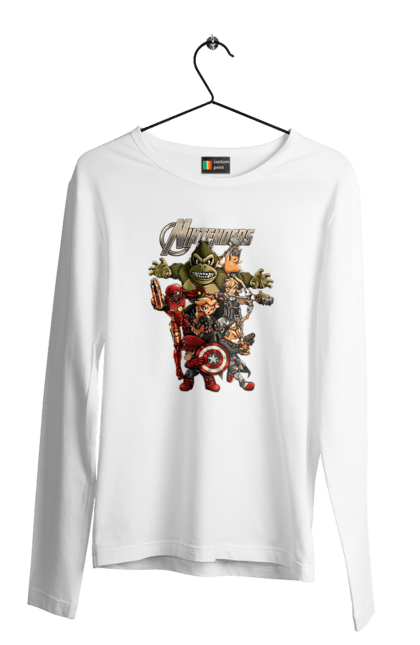 Men`s longsleeve with prints Nintendo heroes. Animal crossing, donkey kong, game characters, kirby, legend of zelda, luigi, mario, nintendo, pokemon, princess stove. 2070702
