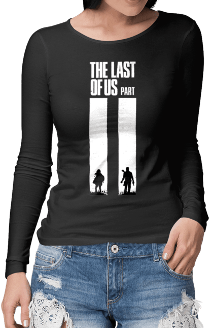 Жіночий лонгслів з принтом "Last of Us". Playstation, ps5, виживання, гра, жахи, комп`ютерна гра, людожери. PrintMarket - інтернет-магазин одягу та аксесуарів з принтами плюс конструктор принтів - створи свій унікальний дизайн