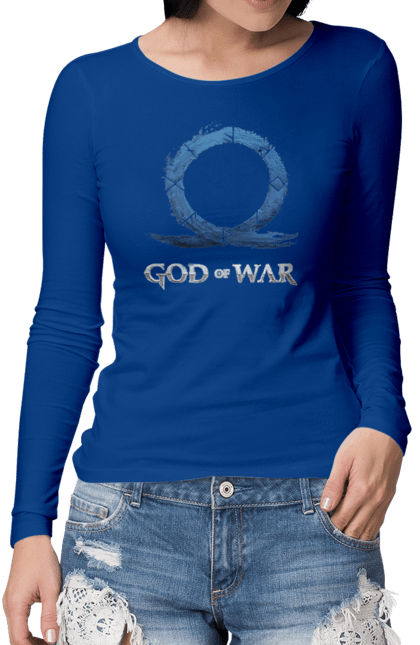 Жіночий лонгслів з принтом "God of War Ragnarök". Playstation, бог війни рагнарок, бойовик, відеогра, гра, пригоди. PrintMarket - інтернет-магазин одягу та аксесуарів з принтами плюс конструктор принтів - створи свій унікальний дизайн