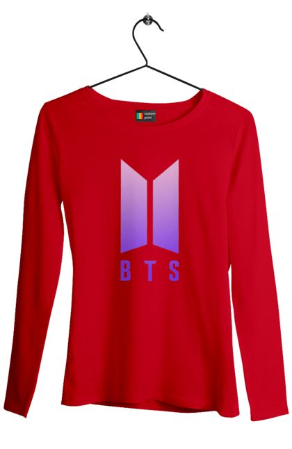 Жіночий лонгслів з принтом "BTS". Bts, enhypen, kpop, music, корея, музыка. CustomPrint.market