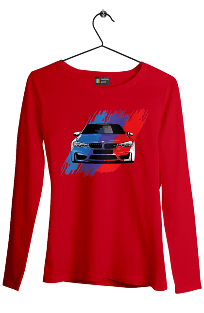 Жіночий лонгслів з принтом "BMW". Bmw, авто, бмв, бмв фан, фанклуб. PrintMarket - інтернет-магазин одягу та аксесуарів з принтами плюс конструктор принтів - створи свій унікальний дизайн
