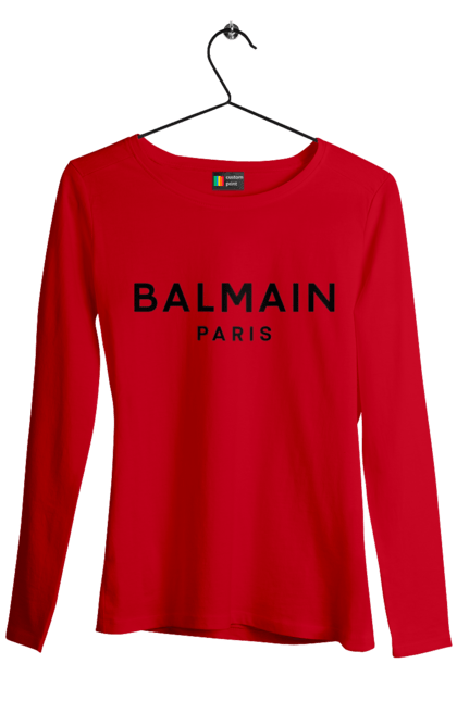 Жіночий лонгслів з принтом "Бальмен". Бальмаїн, бальман, бальмен, бальмен париж. CustomPrint.market