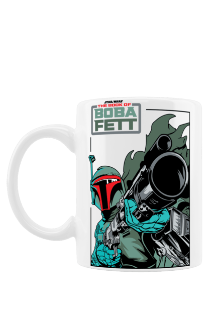 Mug with prints Boba Fett. Bob fett, boba fett, clone, head hunter, star wars. 2070702