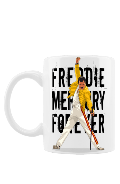 Чашка з принтом "Фредді Меркьюрі". Freddie mercury, queen, богемська рапсодія, музика, написи, рок, рок група, фредді меркюрі. futbolka.stylus.ua