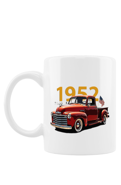 Mug with prints Chevrolet 3100. Auto, car, chevrolet, chevrolet 3100, pickup, truck. 2070702