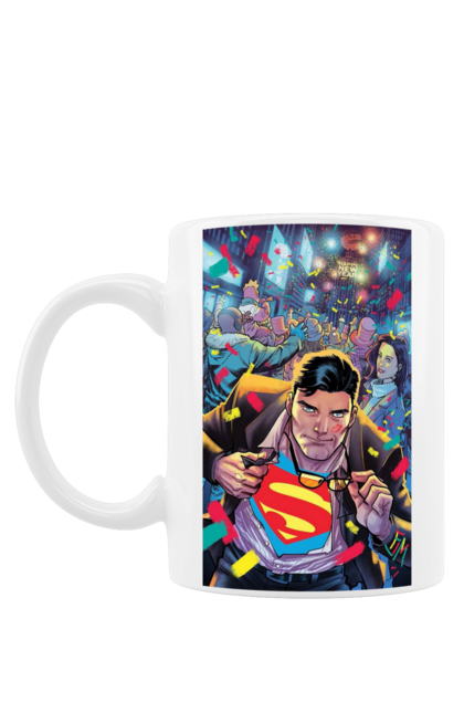 Чашка з принтом "Супермен". Action, comics, detective comics, superheroes, superman. CustomPrint.market