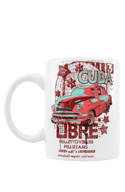 Чашка з принтом "Куба, Машина". Куба, машина, ретро. futbolka.stylus.ua