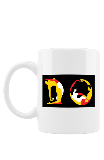 Чашка з принтом "Розтяжка По Дорослому". Пози, розтяжка. 2070702