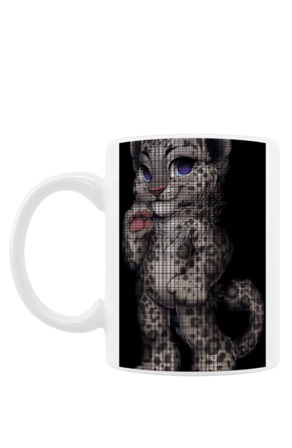 Чашка з принтом "Маленький Чорний Леопард". Леопард, тварина, чорний леопард. CustomPrint.market