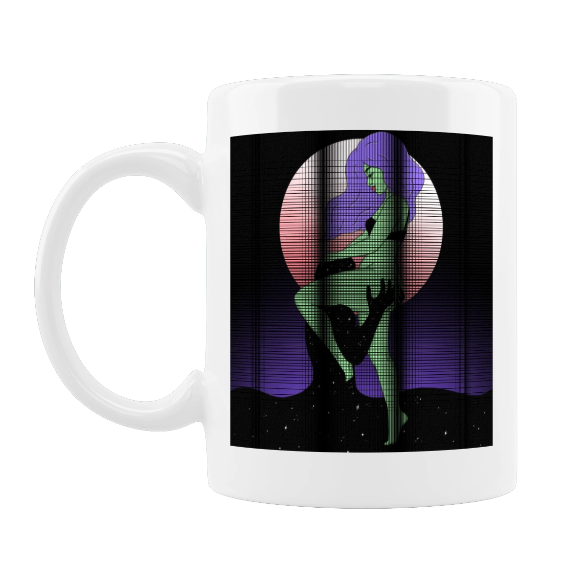 Green Girl And The Moon